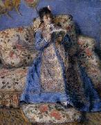 Pierre-Auguste Renoir Camille Monet reading USA oil painting artist